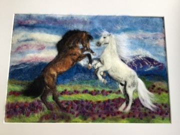 Stijgerende paarden 2D