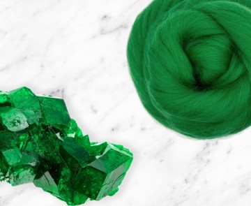 Wow dyed wool corriedale emerald 14325970239531